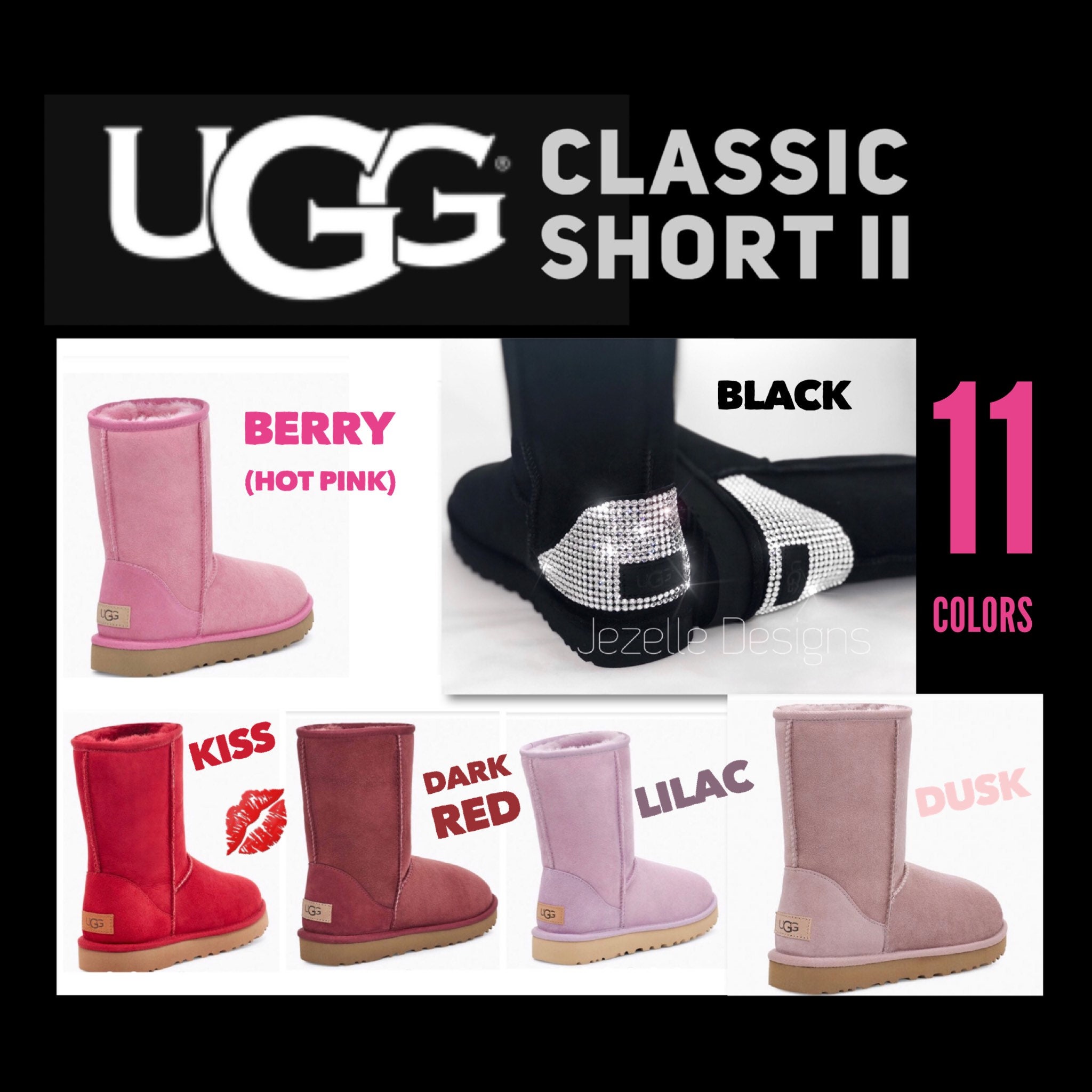 Ultra-Premium Crystal VGK Classic Short II UGG Boots