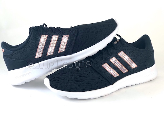 adidas cloudfoam qt racer black gold