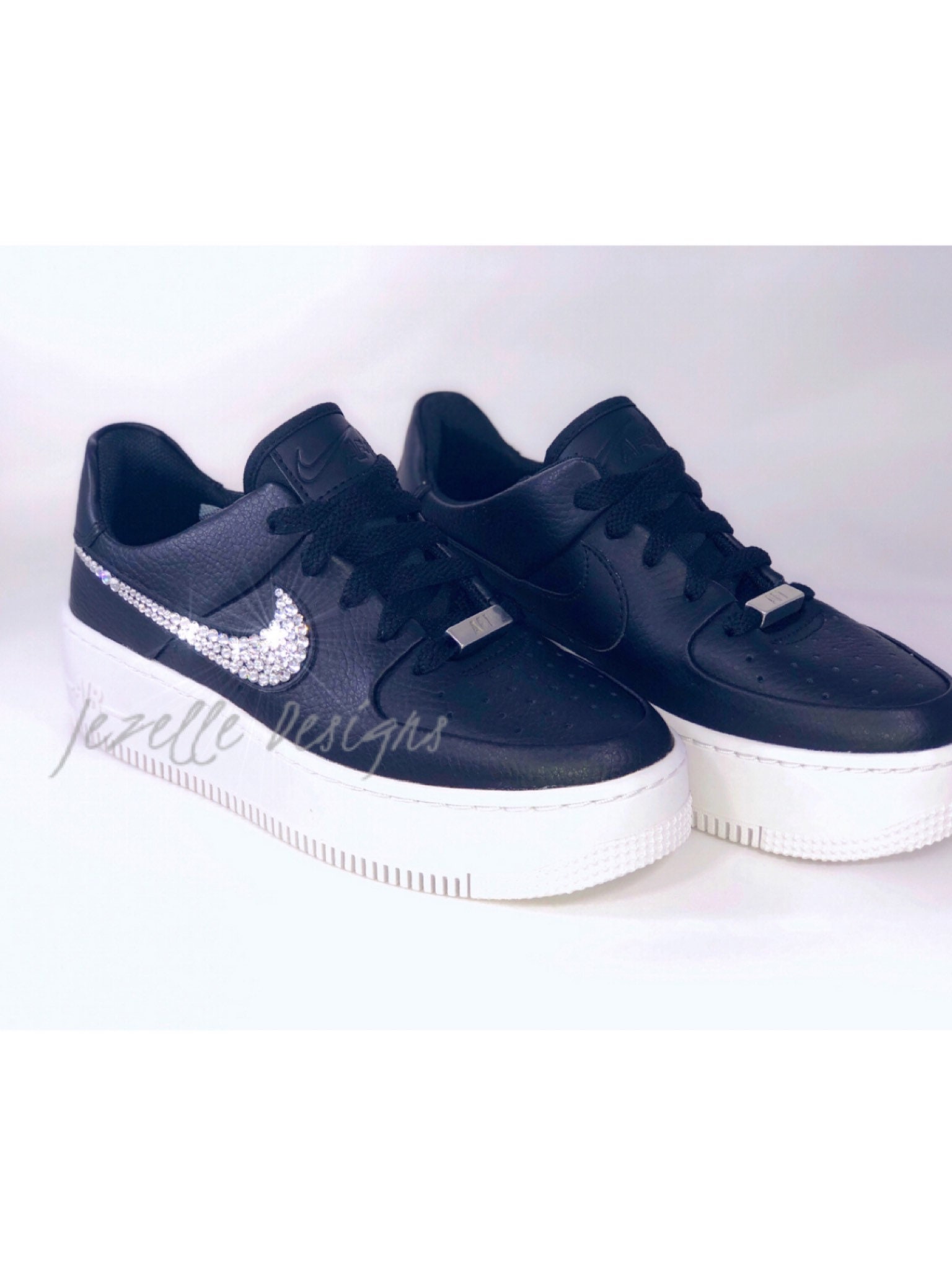 MAAT 7 Bling Nike Women's Air Force 1 Sage Low Casual | Etsy