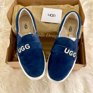 Swarovski Uggs Loafers, Customized Slip on Crystal BLING Women&#39;s Rhinestone Bedazzled Sparkle Ugg shoes, Comfortable Casual Shoes
