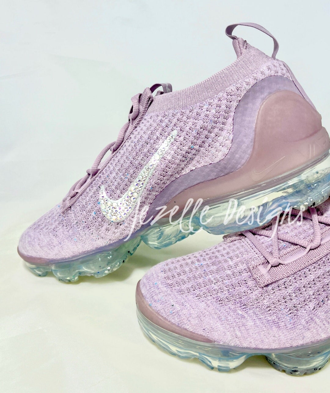 Bling Purple Vapormax Flyknit Custom Crystal Sneakers