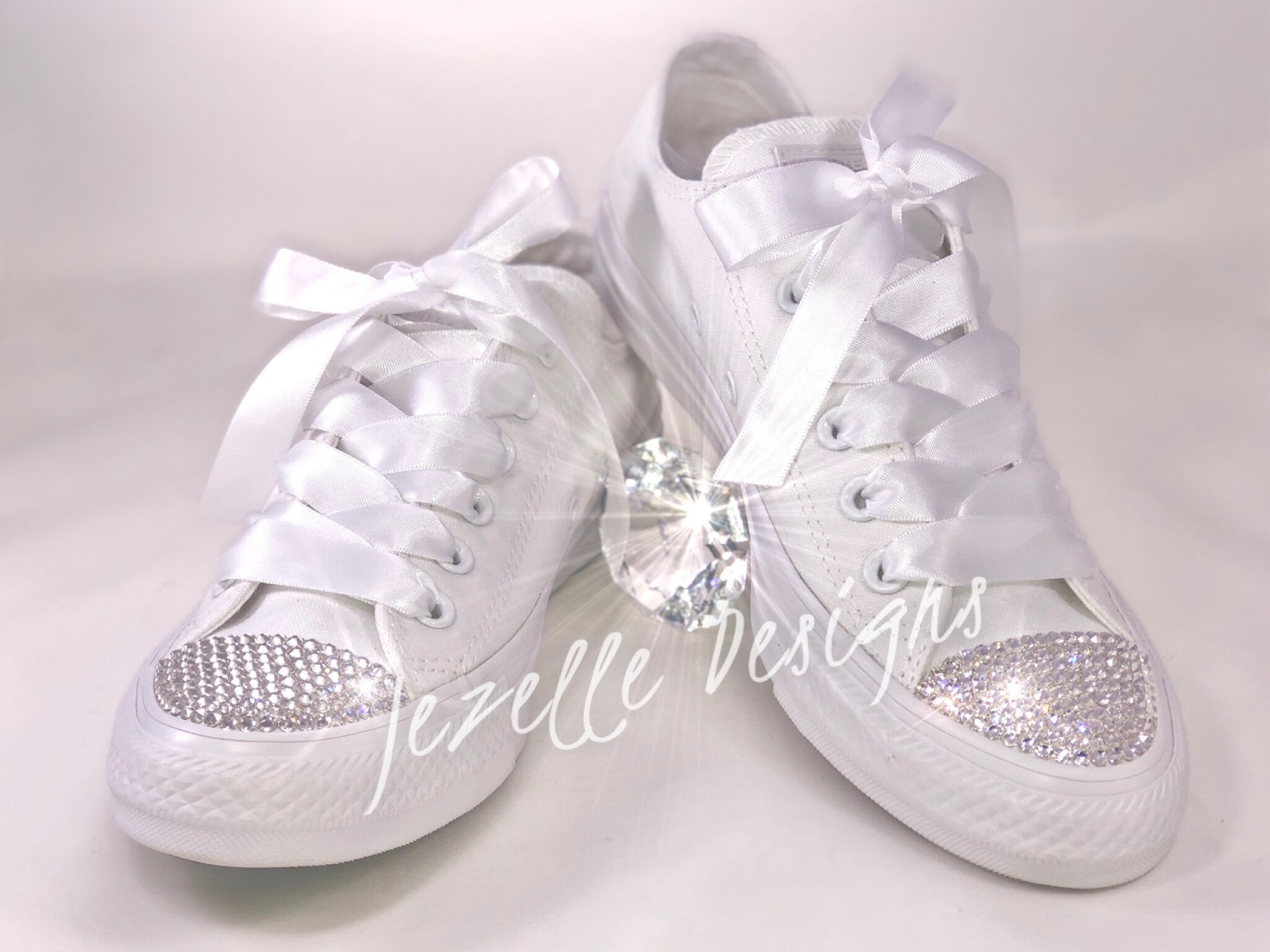 bedazzled converse wedding shoes