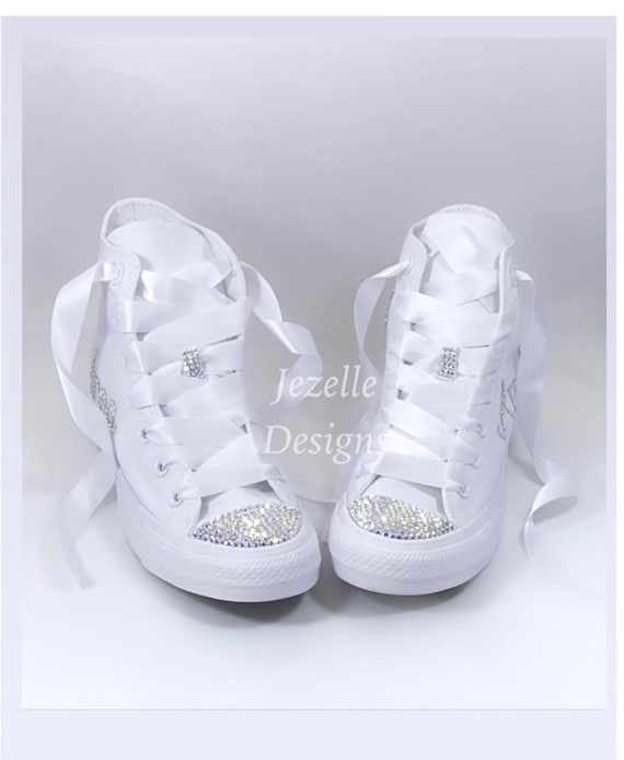 Bedazzled converse deals high tops
