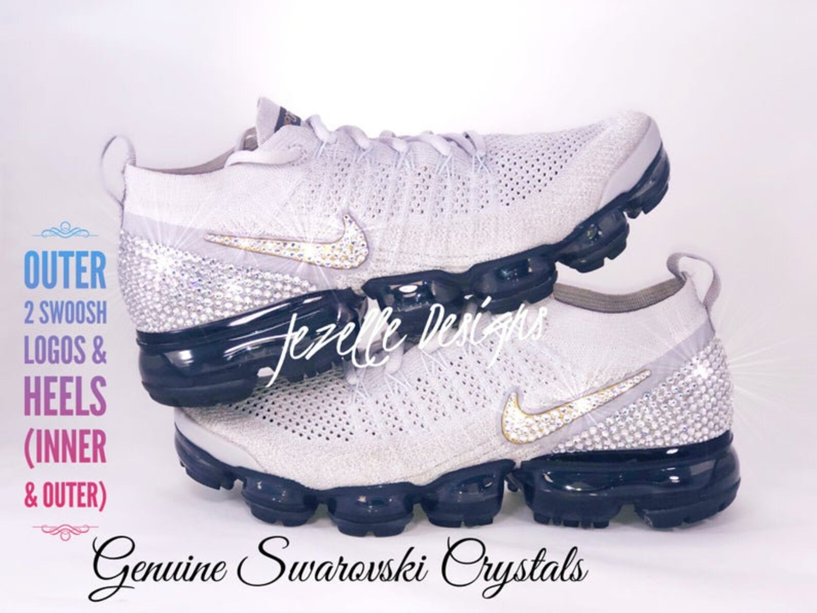RED & PINK Nike VaporMax Flyknit 3 Custom Swarovski Nike Air | Etsy
