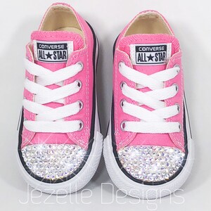rhinestone converse in pink