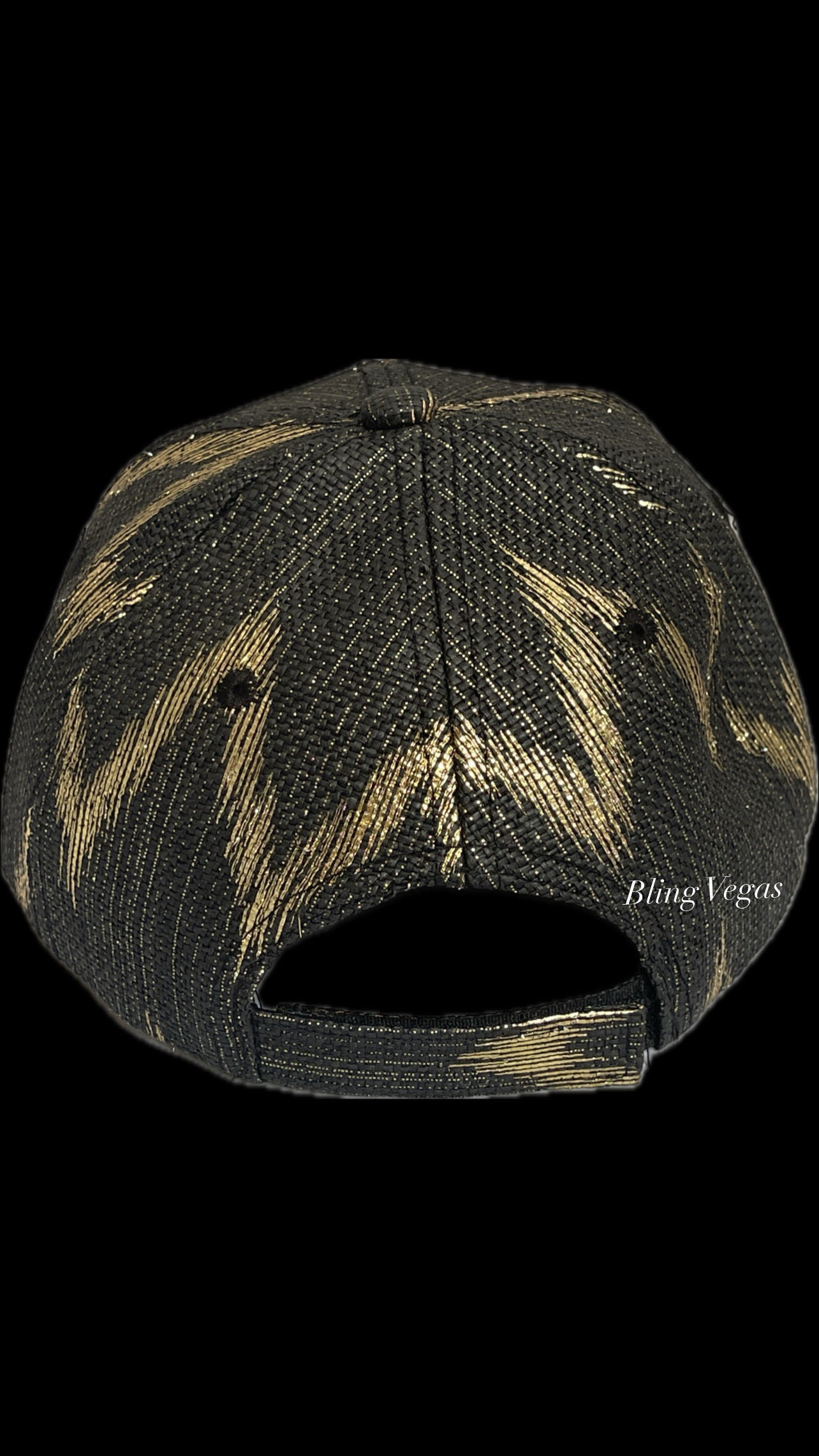 Custom Bling Vegas Golden Knights Hat Snapback, Embellished 