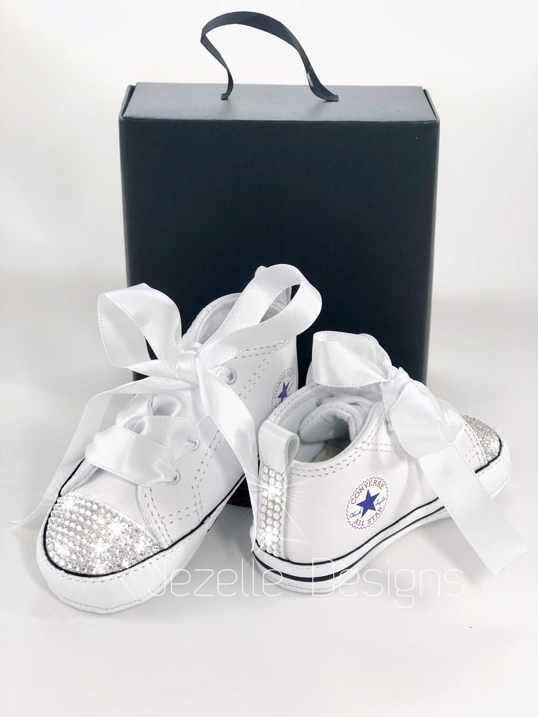 Baby Bling Shoes for Newborns Custom Hand Jeweled W/ Swarovski Crystals