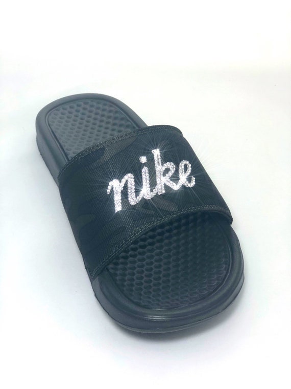 jeweled nike slides