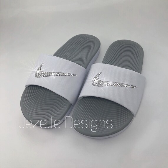 jeweled nike slides
