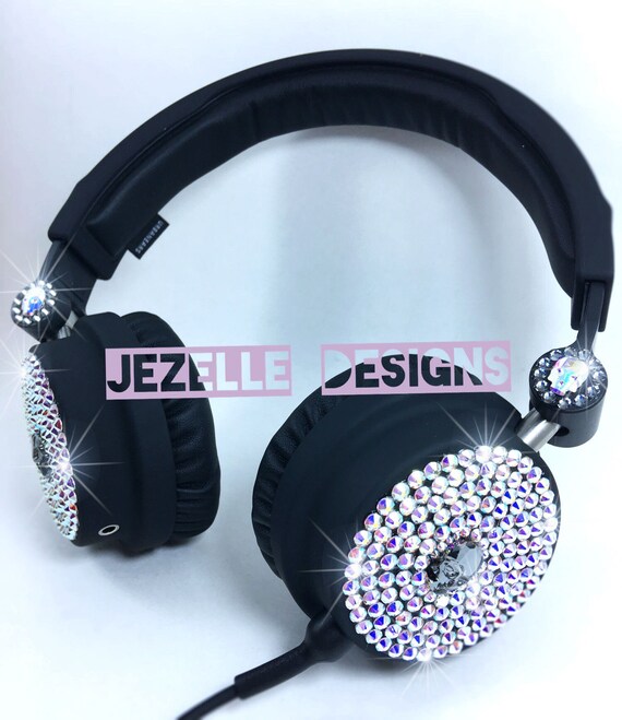 Swarovski Crystal Headphones Etsy