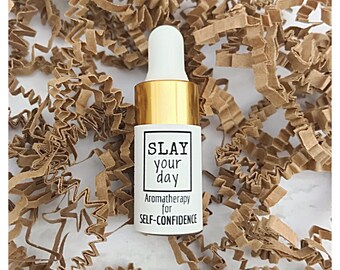 Self-Confidence Essential Oil Blend | Aromatherapy for Inner Strength, Courage, Mood Boost | Diffuser Blend | SLAY YOUR DAY