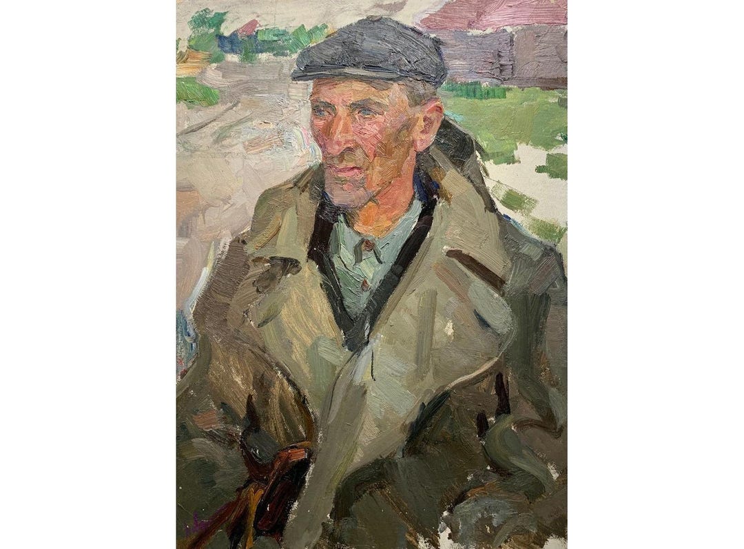 Vintage Original Oil Painting by Ukraine Artist V.lavrinenko, 1970s ...