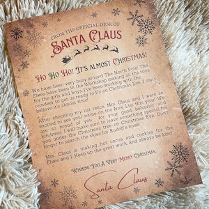Carta de Papá Noel 2024