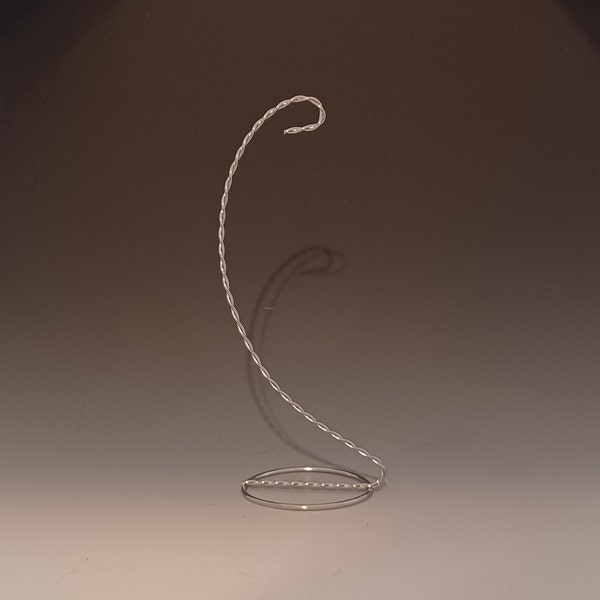 Silver Twisted Single Ornament Stand