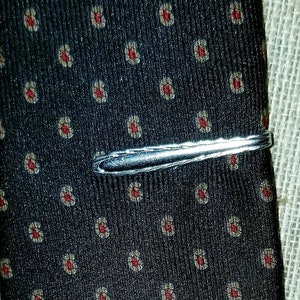 Hickok silver tone tie clip