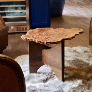 Mid-Century Modern, Exotic Australian Burl Side / End Table image 5