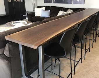 Bar seating behind sale couch