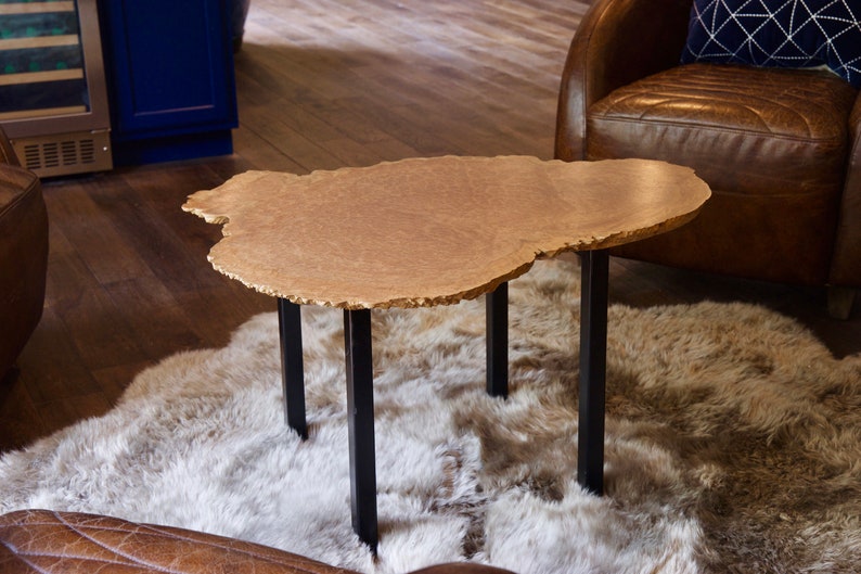 Mid-Century Modern, Exotic Australian Burl Side / End Table image 3