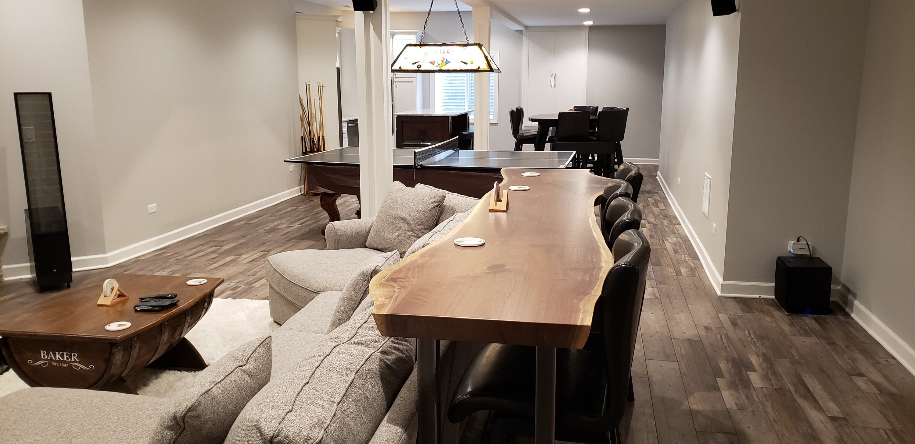 Live Edge Bar Table Black Walnut Home Sofa Table Etsy Canada