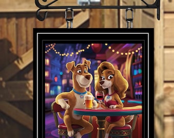 The Stud and Bitch Personalised Swinging Custom made Hanging Pub and Bar Sign Various sizes