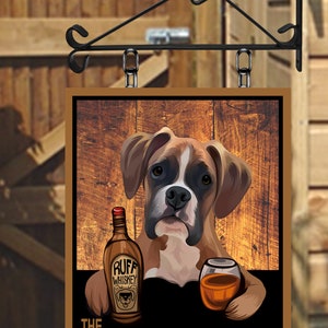 The Dog House Various Breeds Personalised Swinging Custom made Hanging Pub and Bar Sign in Various sizes