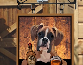 The Dog House Various Breeds Personalised Swinging Custom made Hanging Pub and Bar Sign in Various sizes