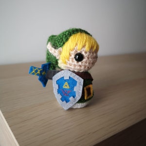 Mini Green Swordsman Amigurumi