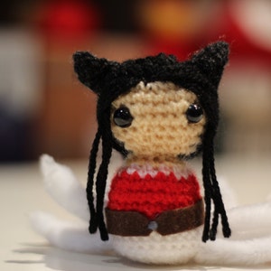 Mini-Mädchen-Fuchs-Amigurumi