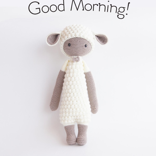 Crochet Toy, Crochet Doll, Toy Animal, Lamb Sheep Toy, Amigurumi, Lalylala Doll, Crochet Lamb