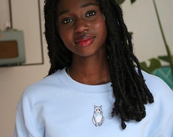 Crumpet the Cat Sweater, Cute gift for cat lovers, Cat jumper, cat design, Cat People, Pet Lovers