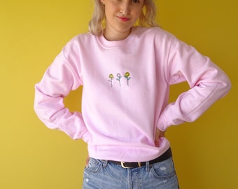 Embroidered sunflower Sweater