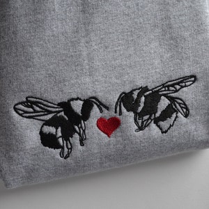 Embroidered 'meant to bee' Valentine sweater image 4