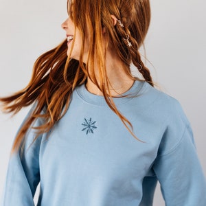 Snowflake embroidered sweater image 7