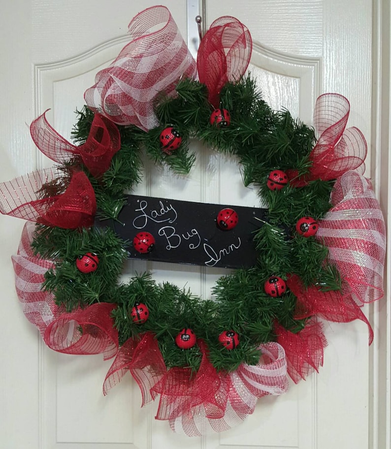 Ladybug wreath