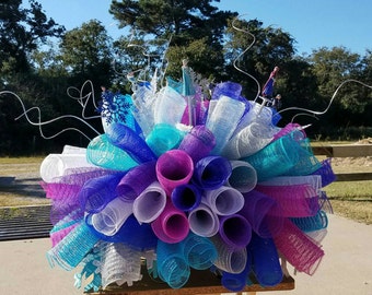 Frozen themed headstone saddle