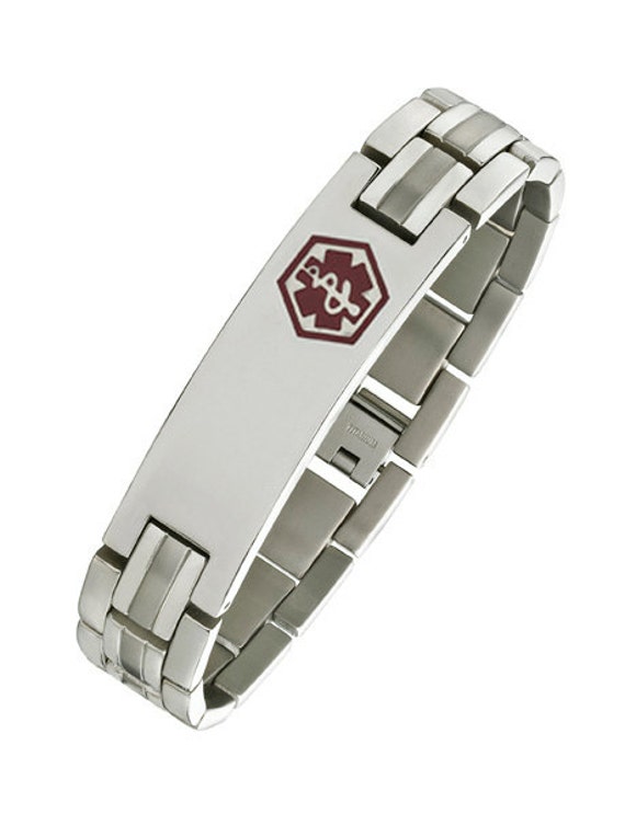 Titanium medical sale id bracelet