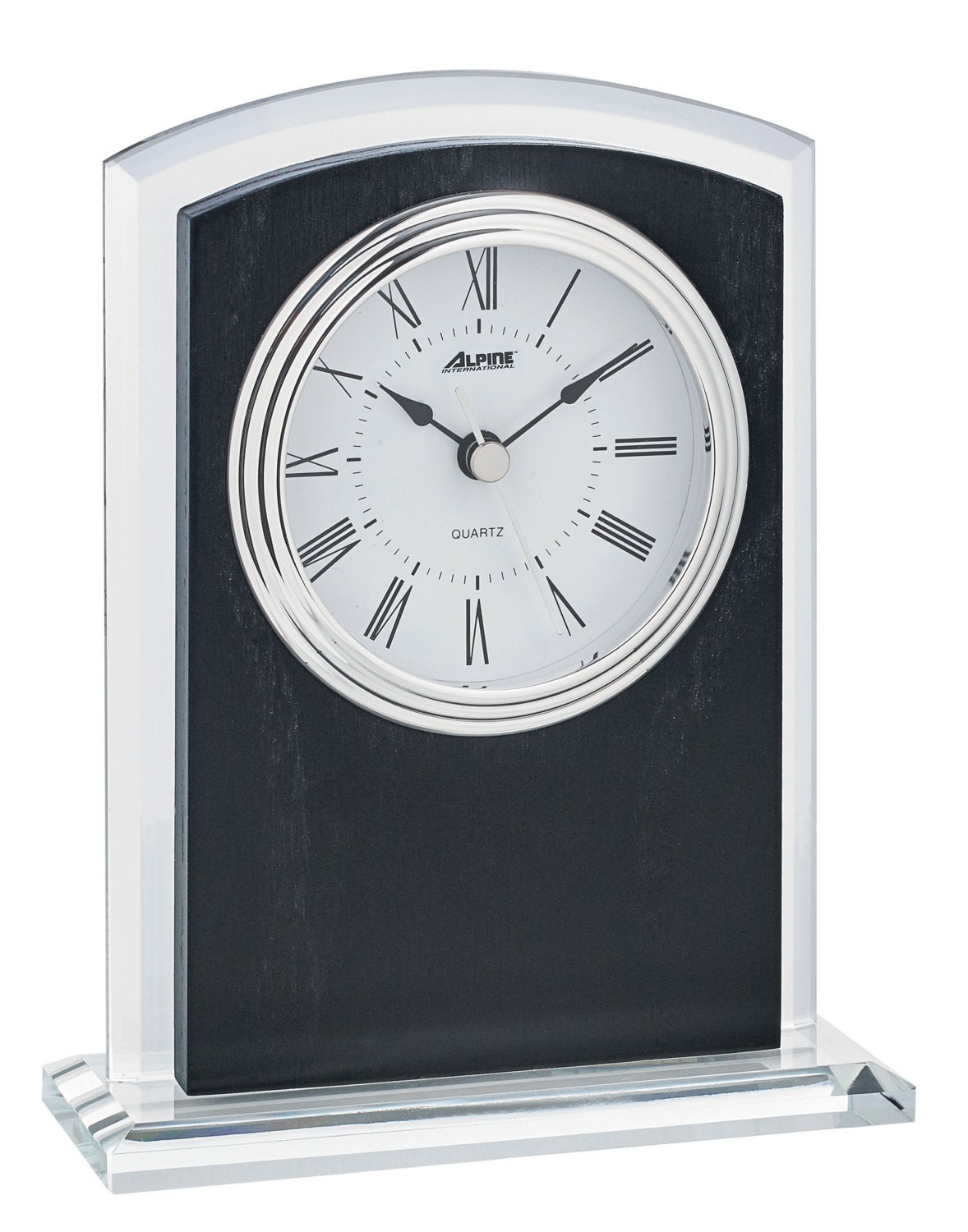 Personalized Table Clock With Engraving Plate free Engraving Etsy