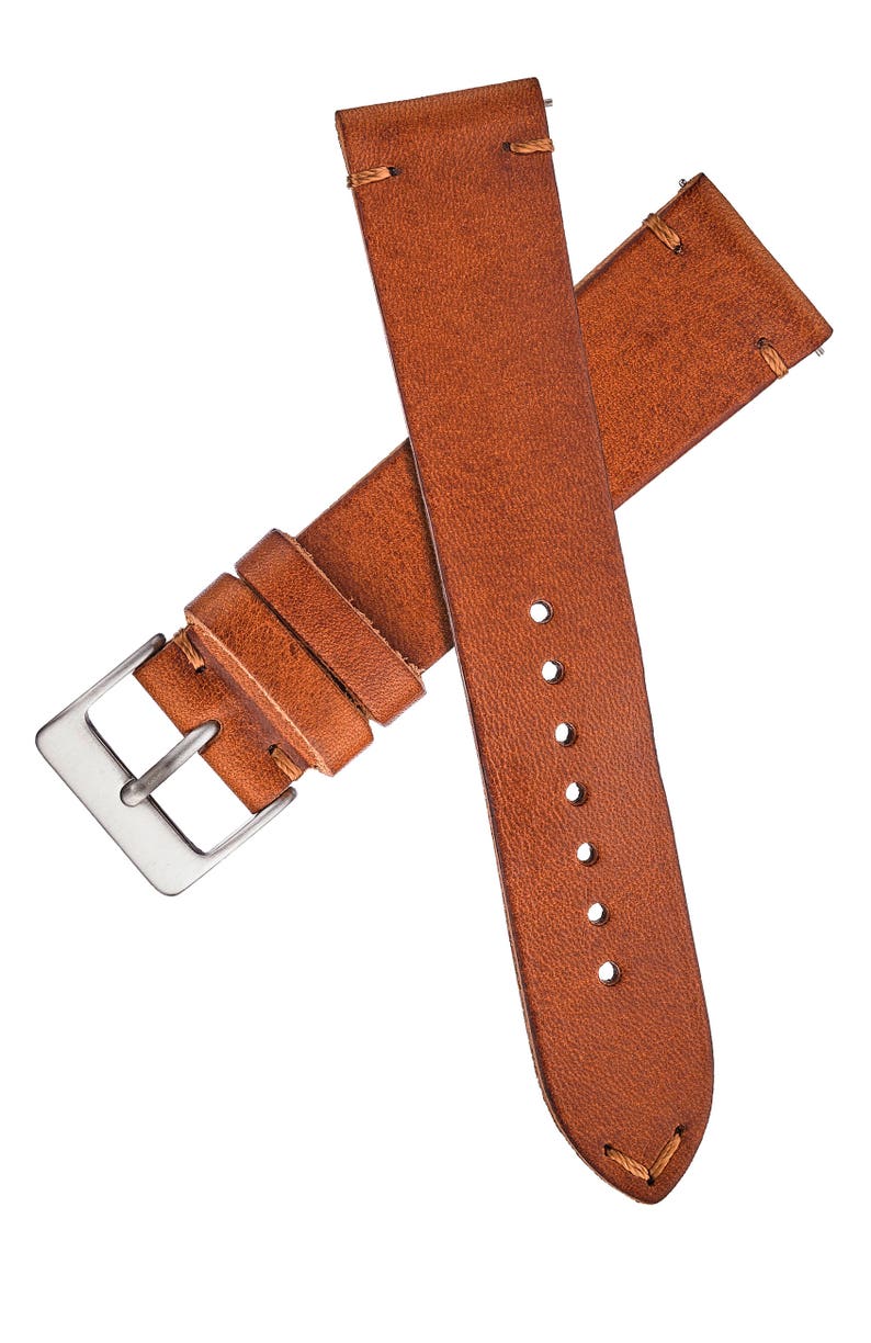 Genuine Vintage Leather Watch Band With Quick Release Spring Etsy