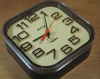 spartus wall clock etsy