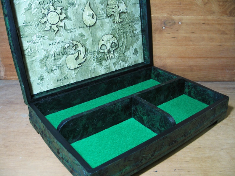 Large Trading Card Organizer Deck Box Stash Box Handmade Etsy