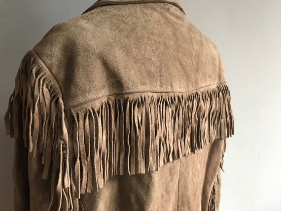 Vintage 1960's Suede Jacket, 1960s Tassel Jacket,… - image 5