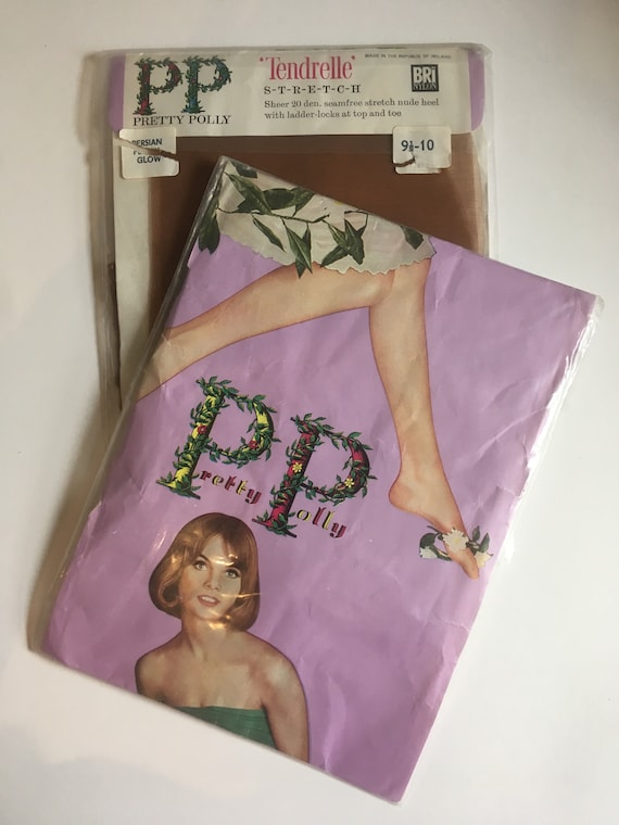 Vintage 1960s Pretty Polly Stockings, Vintge stoc… - image 1