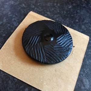 Vintage 1930s Bakelite button, Bakelite button, vintage dressmaking, vintage haberdashery, 1930s haberdashery, 30s Bakelite, Black Button