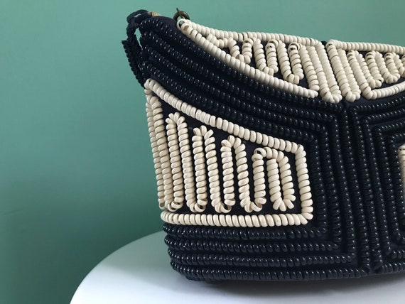 Vintage 1940's telephone cord handbag, rare 1940s