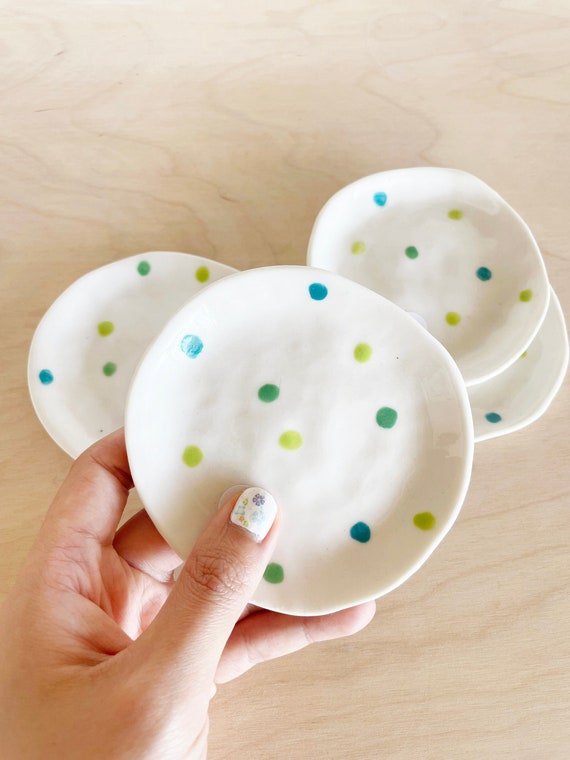 Ceramic Porcelain White Trinket Dish (ring Holder, Jewellery