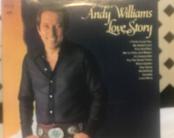 Vintage Andy Willams “ Love Story” LP 33 Album From The 1970’s