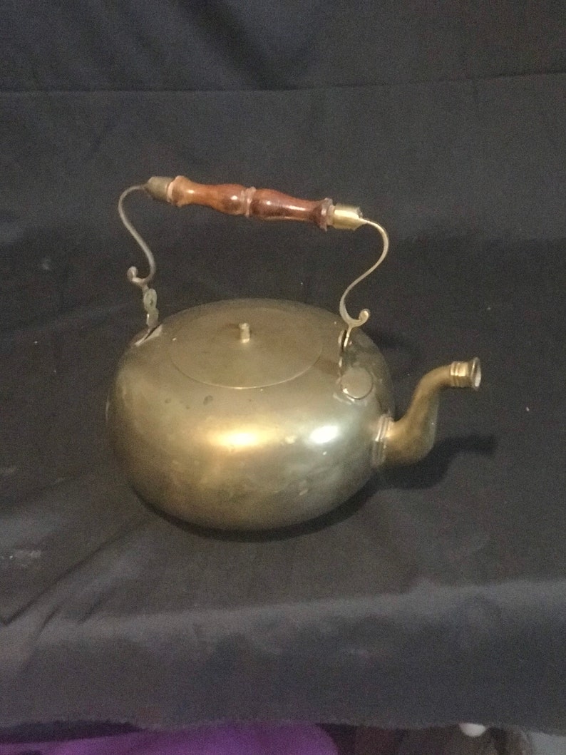 Brass the Kettle Mid Century Vintagetea Kettle Etsy