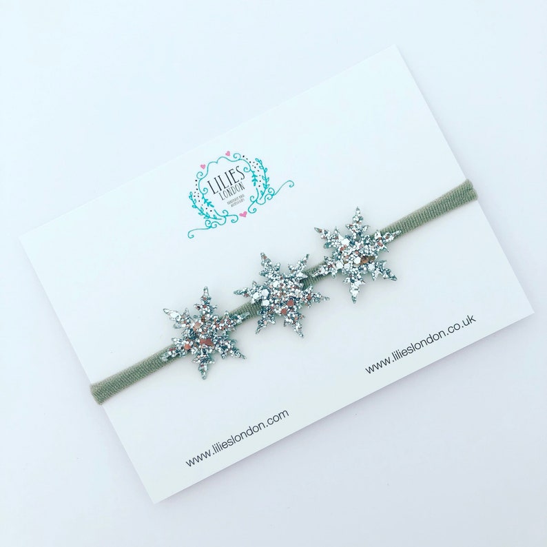 snowflake headband baby