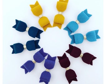 More colours available * Felt hair bows