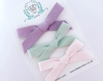 Pastel bow set